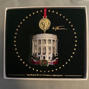 Gold and Red Holiday Ornament